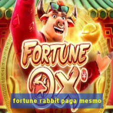 fortune rabbit paga mesmo